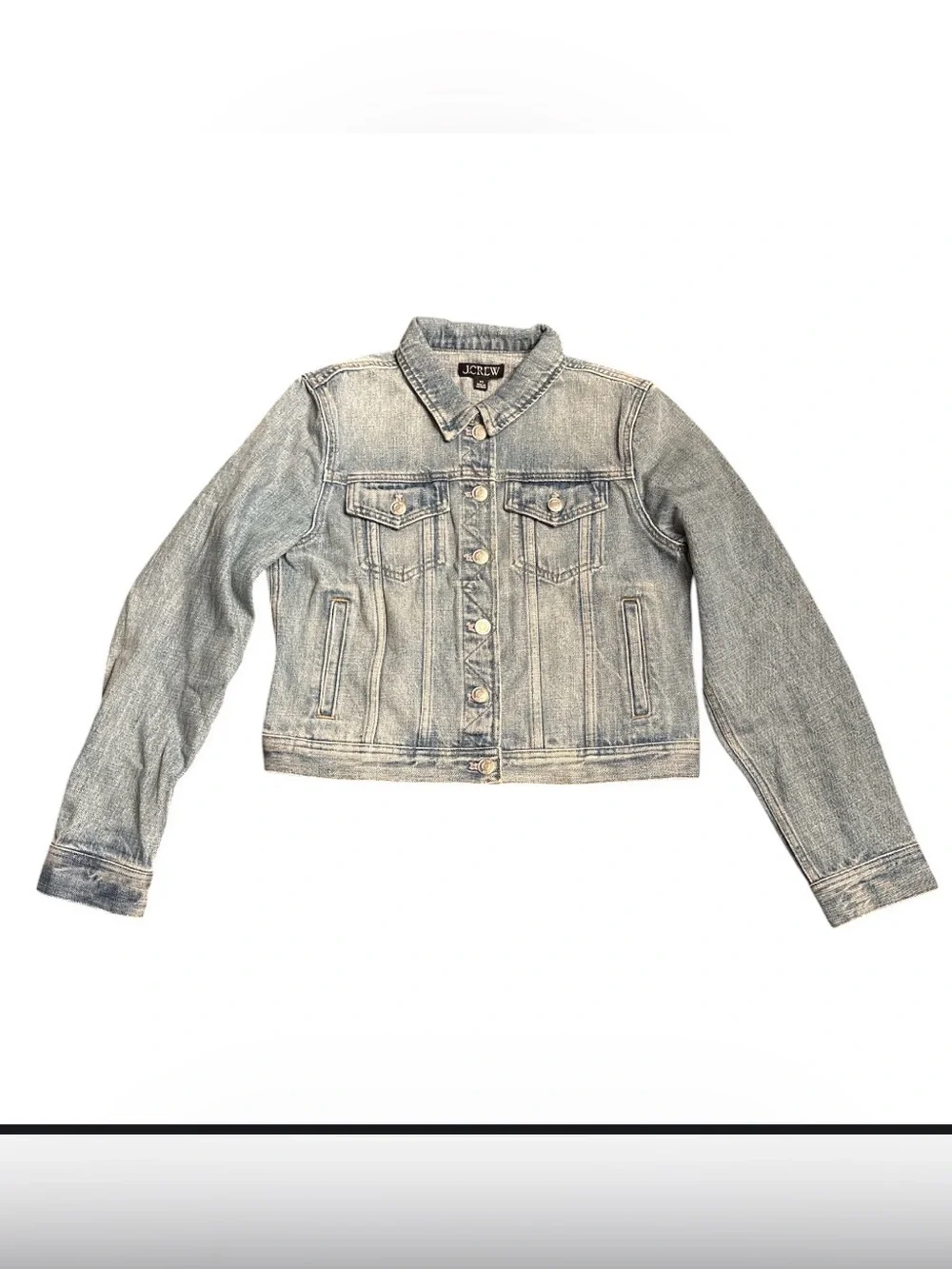 J Crew New classic denim jacket in Bianca wash women’s BY012 Size XS NWOT